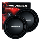 2 Subwoofer Ultra Flat 12 Pulgadas Maverick 400w Max Power