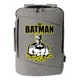 Morral Espalda The Batman Maleta Portafolio Gris