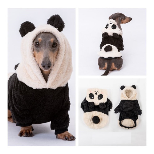 Abrigo Buzo Frisa - Ropa Para Perros - Oso - Panda - Osito