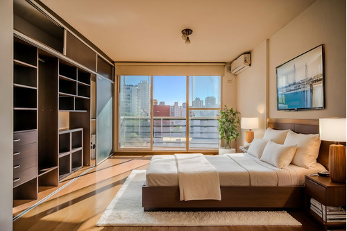 Monoambiente Con Balcón . Amplio Y Luminoso . Piso Alto . Vista Abierta . Belgrano