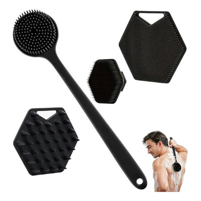 4pzs Cepillo De Baño De Ducha Exfoliante Corporal Silicón