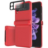 Funda Samsung Galaxy Z Flip 3 5g Con Protector De Camara 