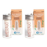 Hilo Dental Biodegradable Meraki X30mt Vegano Menta Pack X2