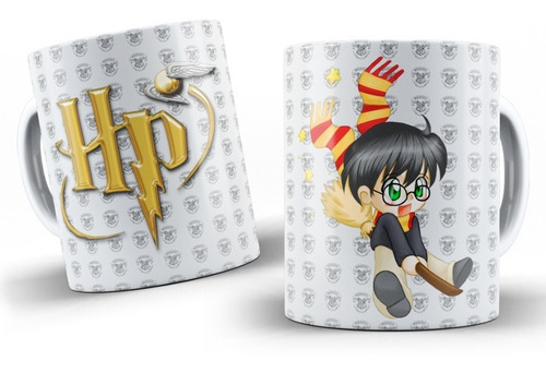 Mug Pocillo De Cerámica Harry Potter Personalizado De 11 On