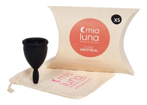 Copa Menstrual Mia Luna Mia Black Negra Talla Xs 