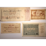 Lote De Billetes De Alemania Impecables  (1923) 100 Años