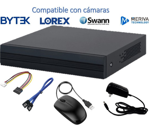 Dvr 8 Canales De 5 Megapixeles Compatible Con Cámaras Bytek