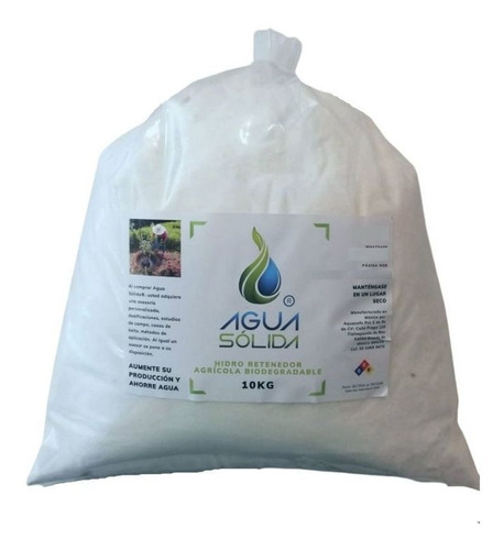 Agua En Polvo, Agua Sólida, Hidrogel Agrícola, Lluvia 10 Kg