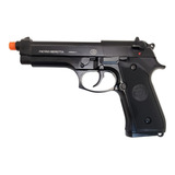 Pistola De Airsoft We M92 Auto Blowback M011 - Bk