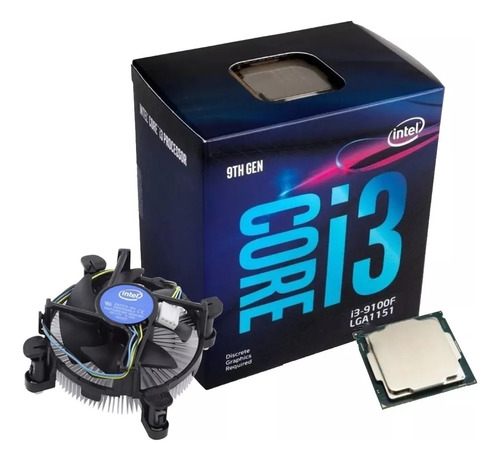 Processador Intel Core I3 9100f Lga1151 + Cooler E Pasta