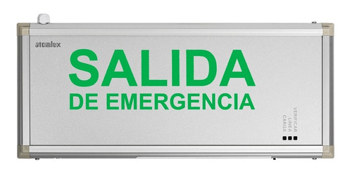 Cartel De Salida Luminoso A Leds Ultra Slim Atomlux