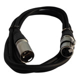 Cable Profesional Pro Audio Canon Xlr 1,8 Mts Negro