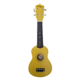 Outlet Ukelele Soprano Madera Parquer Color Amarillo Custom