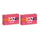 Combo X2 Suplemento 102 Plus Mujer Vitaminas Minerales X 30