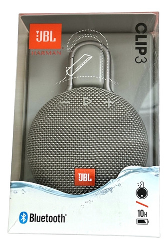 Parlante Jbl Clip 3 Con Bluetooth Waterproof Stone Grey
