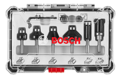 Set Puntas Para Fresadora Bosch 6piezas Rbs006tes.- E.o