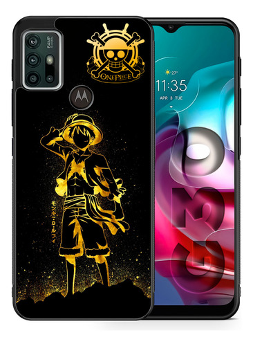 Funda Tpu Para Motorola One Piece Golden Luffy 