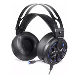 Headset Gamer Motospeed H60 Led Azul Usb Driver 50mm - Preto