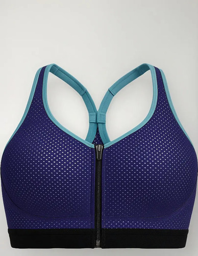 Bra Deportivo Victoria´s Secret C/cierre Morado Y Verde