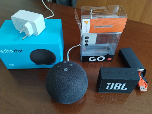 Combo Alexa Echo Dot 4gen E Jbl Go