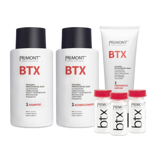 Primont Kit Btx Línea Completa Vitalidad + Protección Color