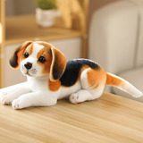 Pelucia Cachorro Beagle Boneco Animal Realista Simulação 