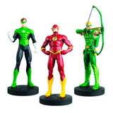 Figure Box Set Oliver Queen Barry Allen Hal Jordan 3 Bonecos
