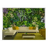 Papel De Parede Coberta De Folhas Planta Muro 3m² Xna246