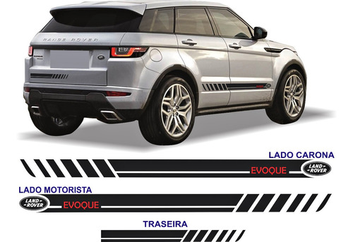 Acessorios Land Rover Evoque Se Faixas Lateral Adesivos Par 