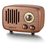 Simolio Altavoces Bluetooth Retro Vintage Con Sonido Hd Fue.