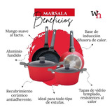 Bateria De Cocina De Aluminio Con Base De Inducción