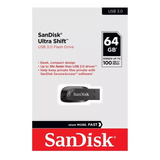 Pen Drive Sandisk 64gb Usb 3.0 Ultra Shift Sdcz410-064g-g46