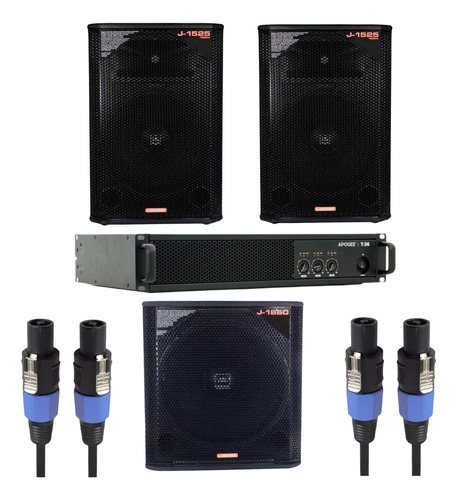 Combo Bafles + Potencia J-series J1860 J1525 T36 Apogee