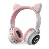 Audífono Bluetooth Inalambrico Gamer Orejas De Gato Cat Ear