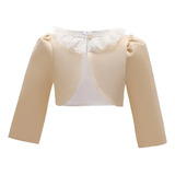 Chaqueta Bolero De Manga Larga Para Niñas Y Niñas