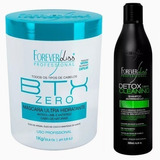 Btox Zero Redutor De Volume 1kg + Shamp Detox Forever Liss