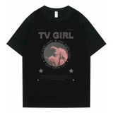 Camiseta De Algodón Con Estampado Gráfico Tv Girl Tennis