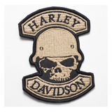 Patch Bordado Harley Davidson Militar Marron Hdm061l073a100