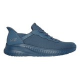 Tenis Skechers 118300slt Bobs Squad Chaos Hombre Color Azul Diseño De La Tela Liso Talla 26.5 Mx