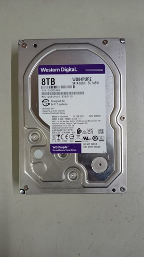 Disco Rigido Westerndigital Purple Surveillance Wd84purz 8tb