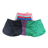 Kit 5 Shorts Plus S Feminino Canelado Preço Atacado P Ao G3