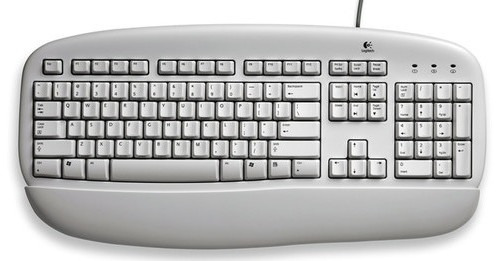 Teclado Logitech Deluxe+ Mouse Bola - Ps/2 + Brinde - Novos