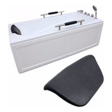 Almohada De Baño Negra Baño Impermeable Bañera Relajante Spa