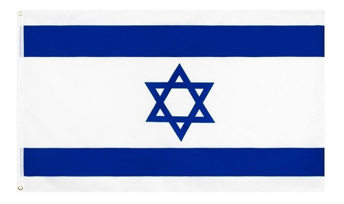 Bandeira De Israel Dupla Face 150x90cm Oficial Importada