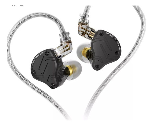 Audífonos Kz Zs10 Pro X Inear Con Micrófono Profesionales Para Monitoreo Y Música