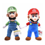 Peluche Mario Bros + Luigi, Figura Grande De 35 Cm + Envío