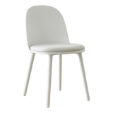 Silla Comedor Vita Nórdica Eames De Diseño Moderno Plástica Color De La Estructura De La Silla Blanco Color Del Asiento Blanco Diseño De La Tela Cuero Sintético