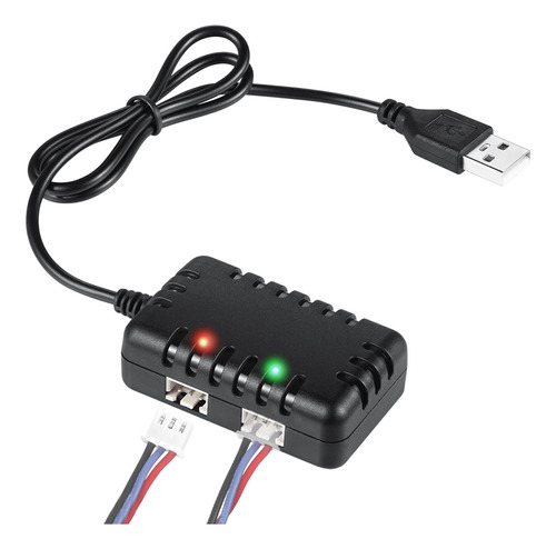 Urgenex Cable De Carga 2s 7.4v 1 A 2 Cargador Usb De Repues.