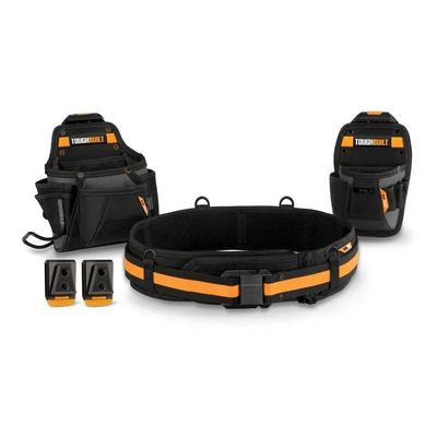 Bolsas Porta Herramientas 2pzs + Cinturón Liniero Toughbuilt | Meses sin interés