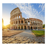 Papel De Parede Viagem Itália Coliseu Roma Sala Painel 356 Cor Colorido